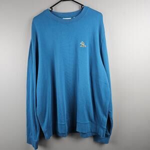 Lacoste Crew Neck Blue Sweatshirt Size XXL